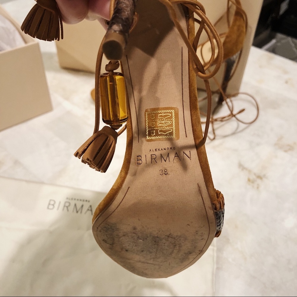 Alexandre Birman Toni Python Ankle-Wrap Sandal - image 4